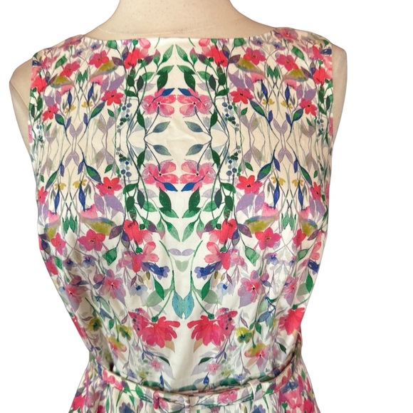 Talbots Floral Fit & Flare Dress - Picture 2 of 7